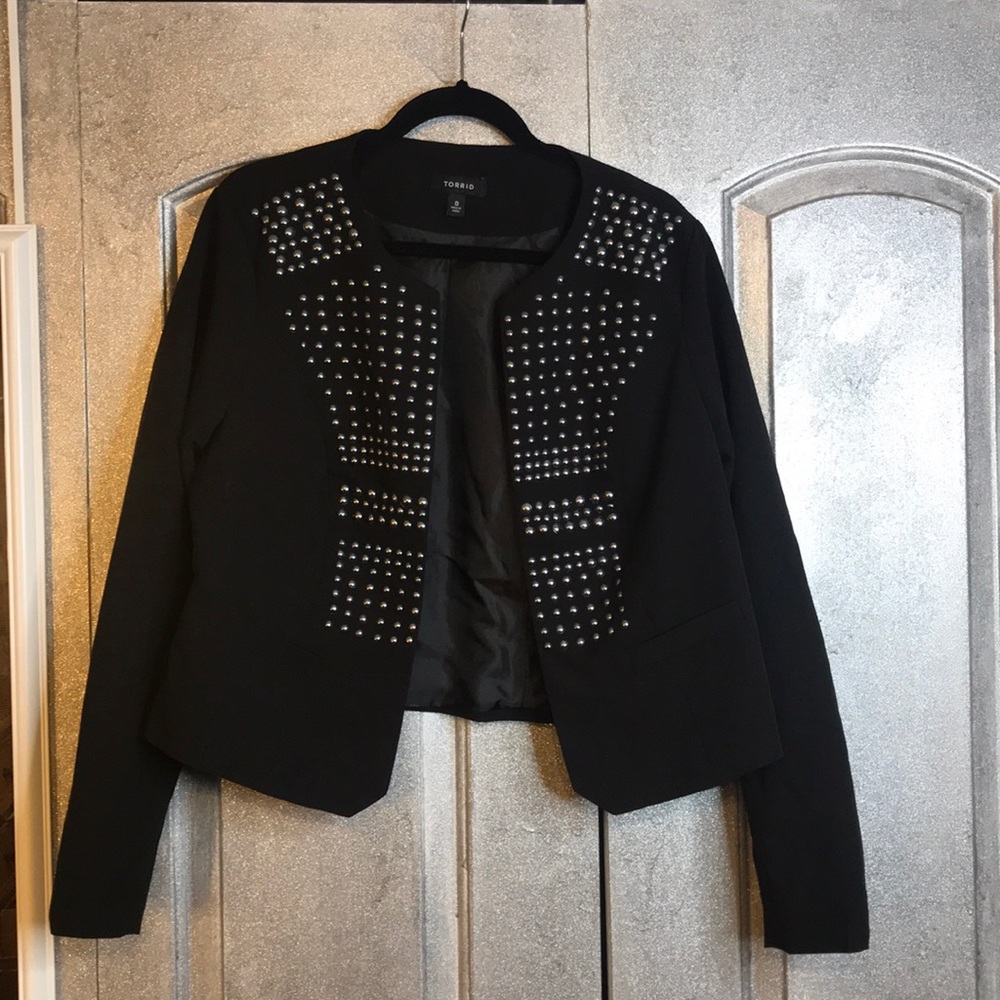 Black Studded Blazer